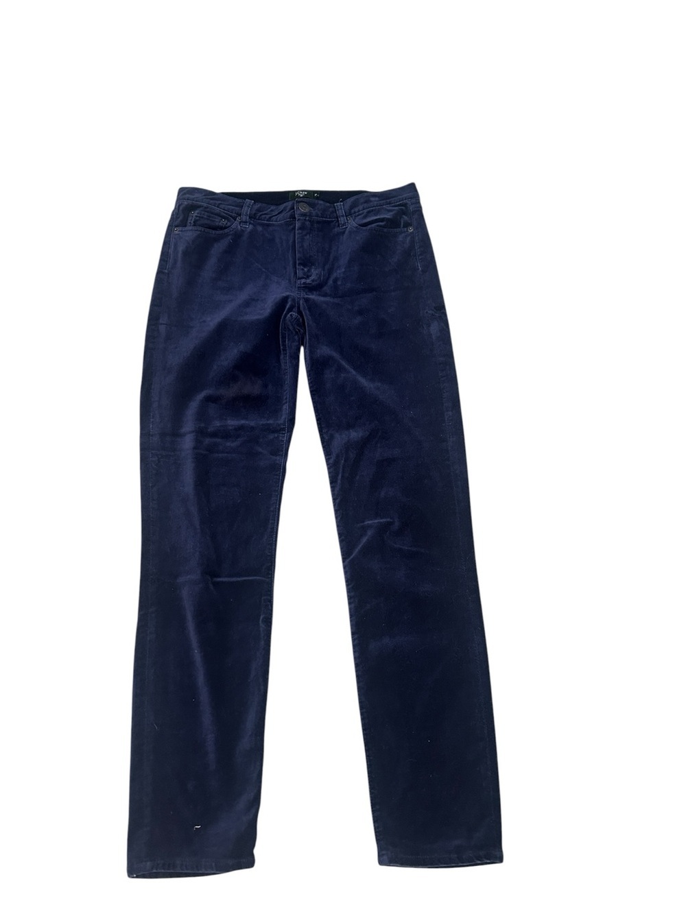 J crew Navy velveteen Straight-Leg stretchy pants size 29